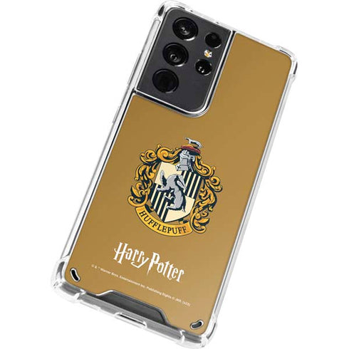Wizarding World Harry Potter Hufflepuff House Crest Galaxy S21 Ultra 5G Clear Case